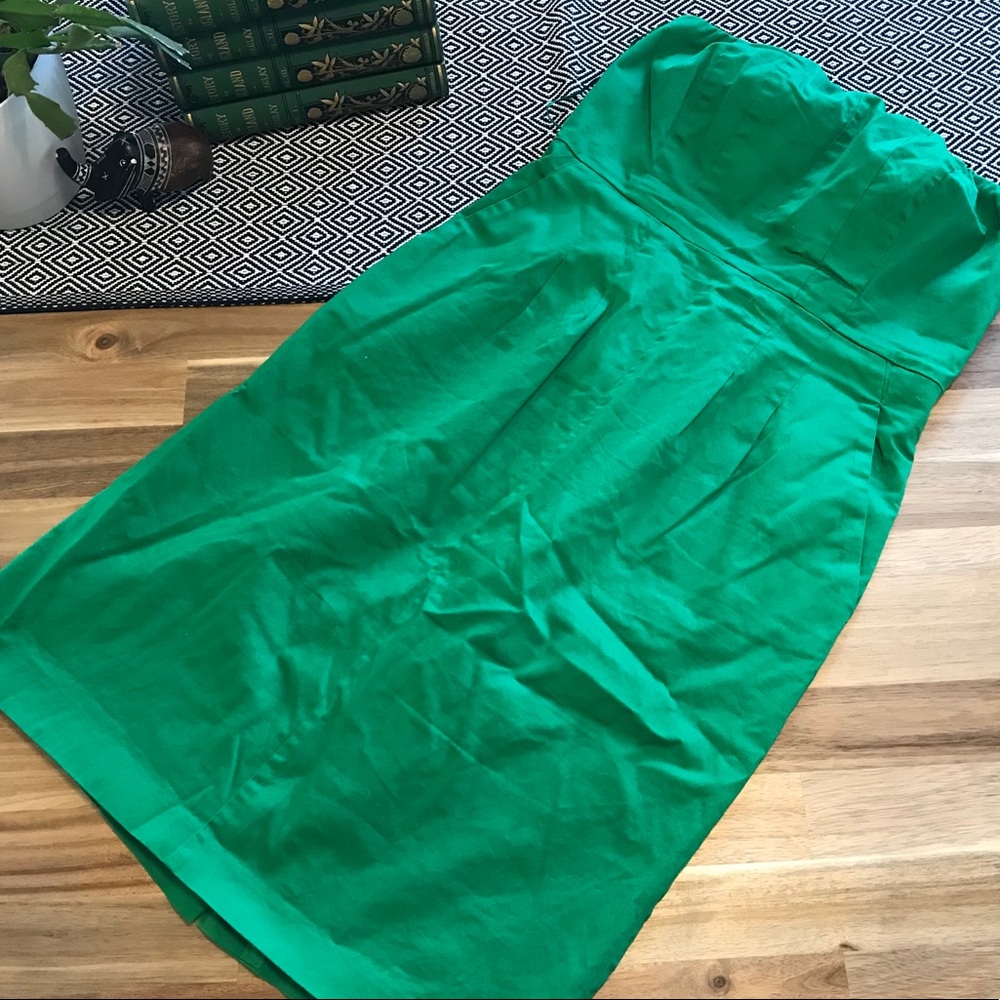 Strapless Dress with Pockets